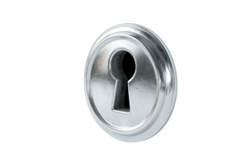 keyhole isolated on white background privacy security symbol