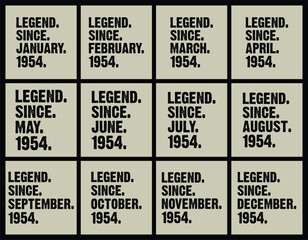 Born in 1954 t shirt design