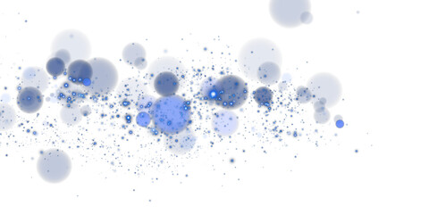 Magical Stardust Sparkle PNG with Glowing Blue Particles, Shine, and Festive Light Effects on Transparent Background
