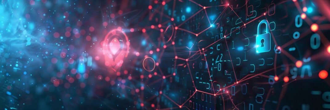 glowing padlock on a digital circuit board to represent advanced cybersecurity