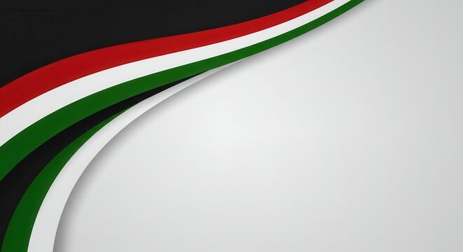 Kenya Jamhuri Day Abstract Background with National Flag Colors and Text 