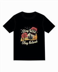 Natural Beauty Inside and Out  Scenic Forest Landscape Illustration with T-shirt design 