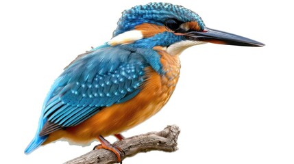 Fototapeta premium Kingfisher bird on branch
