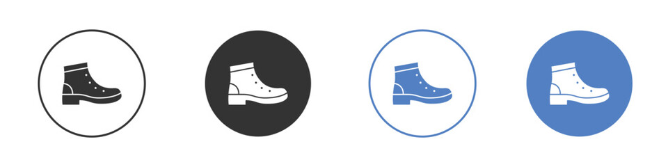 brisk boots icon simple minimalist Vector EPS
