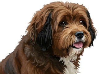 Brown Havanese Dog Breed Portrait