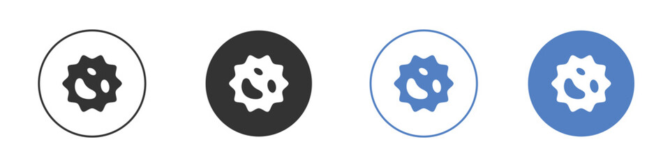 White blood cell icon simple minimalist Vector EPS