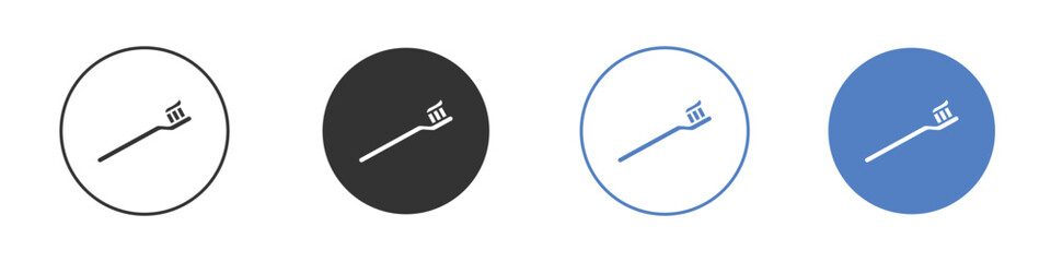 Toothbrush icon simple minimalist Vector EPS