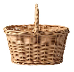 Woven wicker picnic basket provides charming and natural storage solution