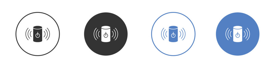 Smart speaker icon simple minimalist Vector EPS
