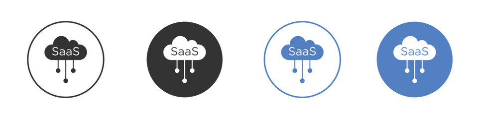 SaaS icon simple minimalist Vector EPS