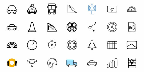 Playful assortment of doodle style icons for versatile design projects and creative marketing campaigns