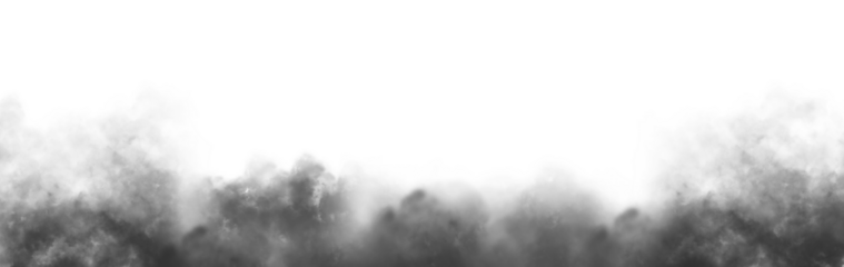 Vector realistic smoke cloud or gray fog, Abstract gas on transparent background