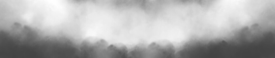 Vector realistic smoke cloud or gray fog, Abstract gas on transparent background