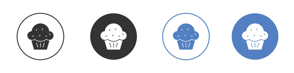 Muffin icon simple minimalist Vector EPS