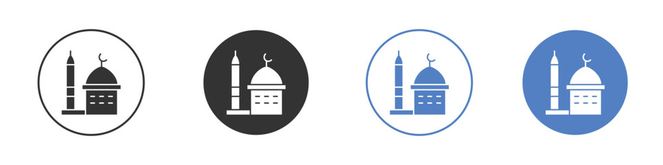 Mosque icon simple minimalist Vector EPS