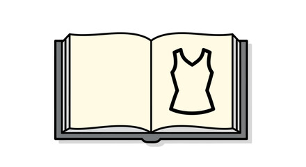 Open Book Featuring a Sleeveless Top Design
