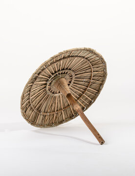 Onam special Olakkuda umbrella isolated on white background