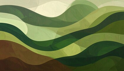 Abstract wavy landscape