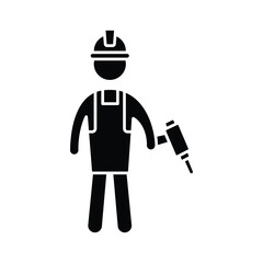 Drill machine Vector Icon which can easily modify or edit