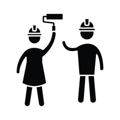 Teamwork Vector Icon which can easily modify or edit