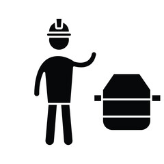 Construction process Vector Icon which can easily modify or edit