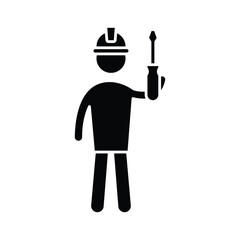 Engineer Vector Icon which caneasily  modify or edit