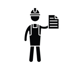 Architect Vector Icon which can easily modify or edit