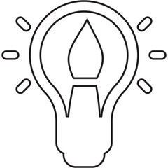 Light icon with power