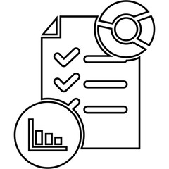 Document icon with graph icon