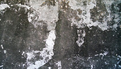 Damaged, weathered concrete surface