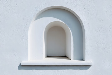 Architecture background, wite niche