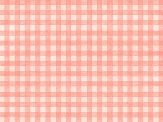 Colored Pencil Gingham Check / 色鉛筆&times;水彩 ギンガムチェック柄 背景