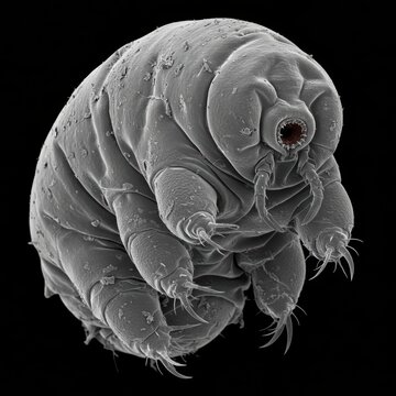 Detailed Scanning Electron Microscope Image of a Tardigrade

