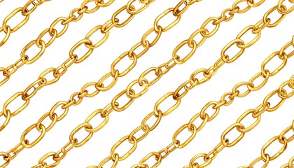 Fototapeta premium Gold Chains Pattern