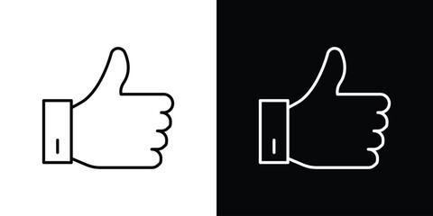 Like icon Clip Art design. Line icons