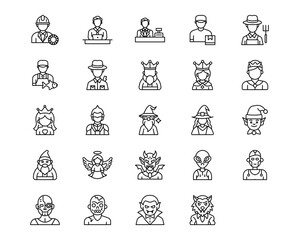 Fototapeta premium Humans Vector Icons