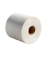 Fototapeta premium Rolled, off-white, cylindrical material with a central hole