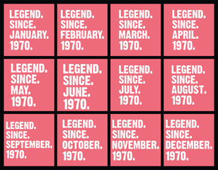 Born in 1970 t shirt design