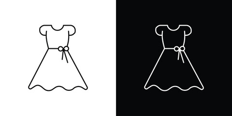 Obraz premium Dress icon Clip Art design. Line icons