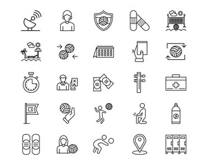 Volleyball Vector Icons