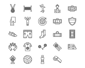 Volleyball Vector Icons
