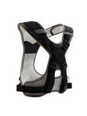 Fototapeta premium Gray and black carrying vest, back view. Adjustable straps. Functional design