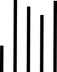 Align vertical rounded line icon for text formatting. Black solid vector symbol showing uneven bottom alignment, typography tool, word processor, writing editor, UI UX design element, layout formattin