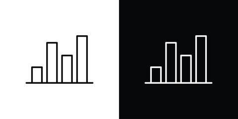 Chart icon Clip Art design. Line icons