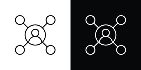 Affiliate marketing icon Clip Art design. Line icons