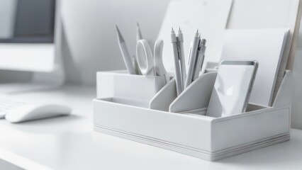 Organized workspace essentials