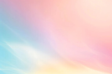 Obraz premium 柔らかなパステル調のグラデーションが広がる抽象背景