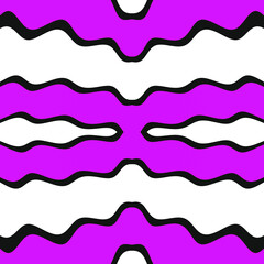 Abstract Wavy Lines Background In White Black And Purple