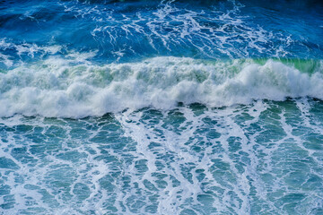 The Black Sea is calm and the waves are small