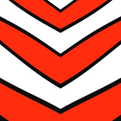 Abstract Background Of Red And White Angular Stripes